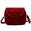 Kožená crossbody kabelka Luka 24-099 vínová