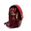 Kožená crossbody kabelka 19-68-05 Bz vínová