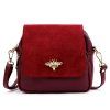 Kožená crossbody kabelka 19-68-05 Bz vínová