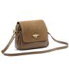 Kožená crossbody kabelka 19-68-05 Bz béžová