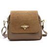 Kožená crossbody kabelka 19-68-05 Bz béžová