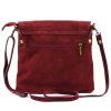 Kožená crossbody kabelka Luka 24-090 vínová