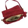 Kožená crossbody kabelka Luka 24-090 vínová