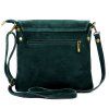 Kožená crossbody kabelka Luka 24-090 zelená