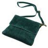 Kožená crossbody kabelka Luka 24-090 zelená