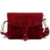 Kožená crossbody kabelka 24-071 L vínová