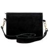 Kožená crossbody kabelka 24-071 L černá