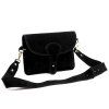 Kožená crossbody kabelka 24-071 L černá