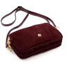 Kožená crossbody kabelka Gregorio 1749 tmavě hnědá