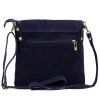Kožená crossbody kabelka Luka 24-090 modrá