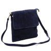 Kožená crossbody kabelka Luka 24-090 modrá