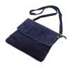 Kožená crossbody kabelka Luka 24-090 modrá
