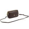 Kožená crossbody kabelka Gregorio 1749 DL tmavě hnědá