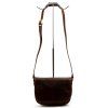 Kožená crossbody kabelka Florence 2005 tmavě hnědá