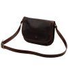 Kožená crossbody kabelka Florence 2005 tmavě hnědá