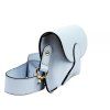 Kožená crossbody kabelka Luka 24-076 M světle modrá