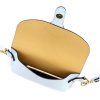 Kožená crossbody kabelka Luka 24-076 M světle modrá