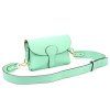 Kožená crossbody kabelka Luka 24-076 M mátová