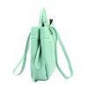Kožená shopper bag kabelka 25-025 D DL mátová