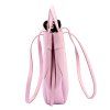 Kožená shopper bag kabelka 25-025 D DL růžová