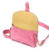 Kožená crossbody kabelka 24-071 M růžová