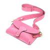 Kožená crossbody kabelka 24-071 M růžová