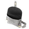 Kožená crossbody kabelka 24-071 M světle šedá