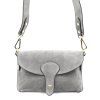 Kožená crossbody kabelka 24-071 M světle šedá