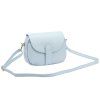 Kožená crossbody kabelka Luka 24-099 DL světle modrá