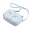 Kožená crossbody kabelka Luka 24-099 DL světle modrá