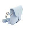 Kožená crossbody kabelka Luka 24-076 L světle modrá