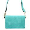 Kožená crossbody kabelka 24-071 M tyrkysová