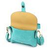 Kožená crossbody kabelka 24-071 M tyrkysová