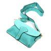 Kožená crossbody kabelka 24-071 M tyrkysová