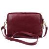 Kožená crossbody kabelka Luka 20-010 vínová