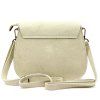 Kabelka z broušené kůže Luka 25-020 krémová
