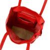 Kožená shopper bag kabelka Luka 26-084 červená