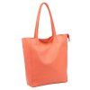 Kožená shopper bag kabelka Luka 26-084 korálová