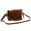Kožená crossbody kabelka Luka 24-098 hnědá