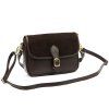 Kožená crossbody kabelka Luka 25-036-2 tmavě hnědá