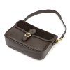 Kožená crossbody kabelka Luka 25-036-2 tmavě hnědá