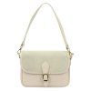 Kožená crossbody kabelka Luka 25-036-2 béžová