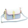 Kožená crossbody kabelka Luka 25-036 MULTI modrá