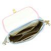 Kožená crossbody kabelka Luka 25-036 MULTI modrá