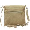 Kožená crossbody kabelka Luka 24-090 béžová