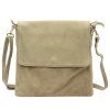 Kožená crossbody kabelka Luka 24-090 béžová