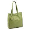 Kožená shopper bag kabelka Luka 25-041 DL olivová