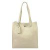 Kožená shopper bag kabelka Luka 25-041 DL béžová