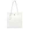 Kožená shopper bag kabelka Luka 25-041 DL bílá
