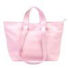 Kožená shopper bag kabelka Luka 25-078 DL růžová